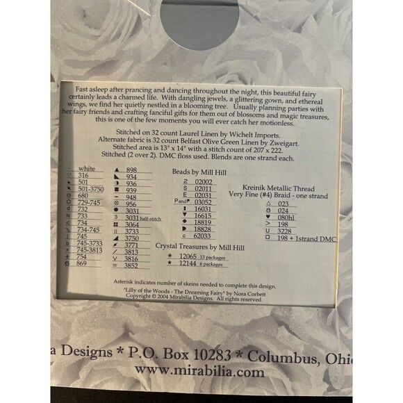 Mirabilia Cross Stitch Pattern - MD80 - Lilly of the Woods by Nora Corbett - Picture 4 of 5